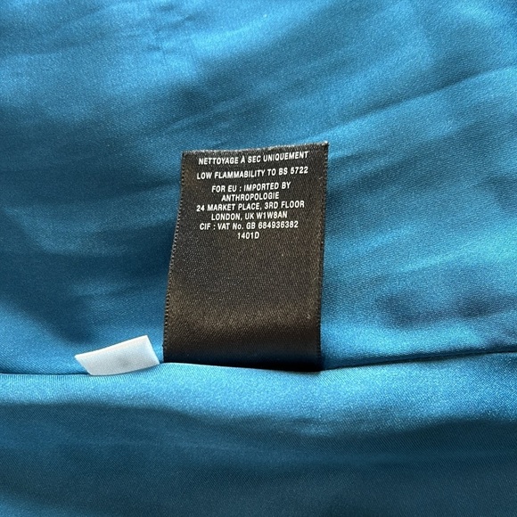 Paper Crown Striped Blue and Tan Midi Dress - Picture 14 of 16